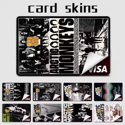 A-Arctic M-Monkeys Music Anmie Sticker Film Skin Cover For Credit Card Debit Bank Card Front