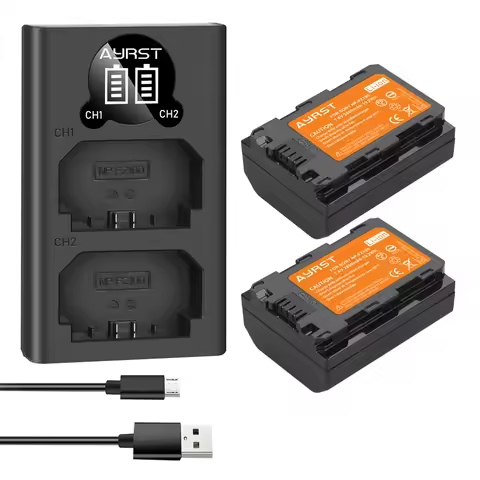 NP-FZ100 Replacement Battery and Charger for Sony A7IV, A1, A9II, A7SIII, A7RIV, A7III, FX3, FX30, A