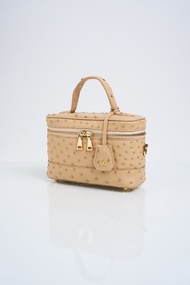 Xotique Capri  Ostrich  Bag  Vanilla