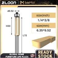 Zloon Flush Trim Router Bits สำหรับไม้1/2 1/4 Shank เครื่องมืองานไม้เครื่องตัดตัดพร้อมแบริ่ง End Mill เครื่องตัด