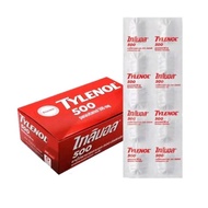 -ยกกล่อง-Tylenol 500mg ไทลินอล แผง 20แผง แผลละ10เม็ด