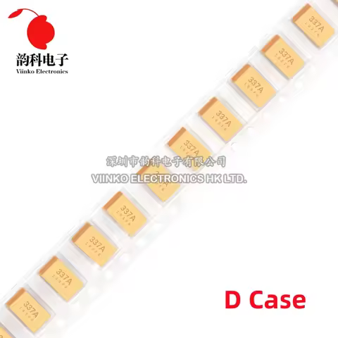 10pcs Type D 100UF 150UF 220UF 330UF 470UF 680UF Tantalum Capacitor 2.5V 4V 6V 6.3V 10V 16V 25V 35V