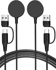 2 in 1 USB C/A Charger Compatible with Samsung Galaxy Watch 8/8 Classic /7/6/6 Classic/5 Pro/5/4/3/F