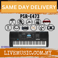 YAMAHA PSR-E473 61Keys Keyboard Piano w/Bench, Keyboard Stand, Sustain Pedal, And Accessories ( PSRE473 / E473 )