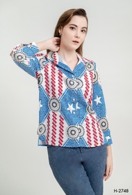 MIKIKO Shirt MI-H2748 ลินิน แขนยาว IGPU25-8