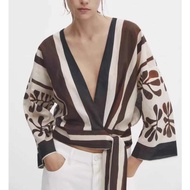 Tây Ban đầu Massimo Dutti Tây Ban Nha MD trong kho 2024 mùa hè phong cách quốc gia mới khăn choàng i