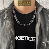 Loki Accessories ENCHANTED unisex silver chain necklace for men and women Stainless Titanium Accesso