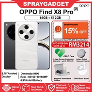 OPPO Find X8 Pro 5G / OPPO Find X8 5G (16+512GB)MTK 9400 | Hasselblad Portrait🎁OPPO Malaysia Warrant