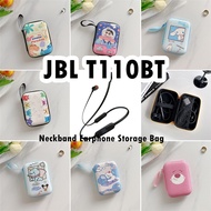 【imamura】For JBL T110BT Neckband Earphone Case Innovation Cartoon Pattern Neckband Earphone Storage Bag Casing Box