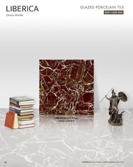 Granit Lantai Atena Marble Series - LIBERICA Dark Rosso 60x60 kw 1