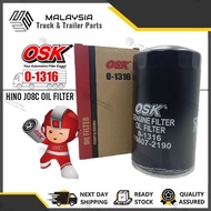 OSK O-1316 HINO JO8C OIL FILTER (15607-2190)