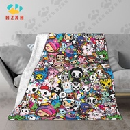 Tokidoki Flannel air conditioning blanket, soft, tight fur, good breathability