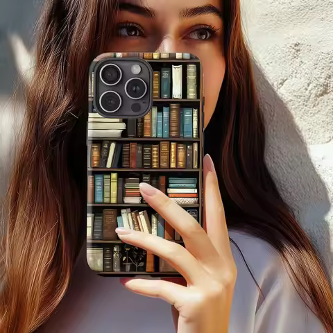 Book Shelf Creative Case For Honor 200 300 100 50 60 70 80 90 X9C X9B X9A Magic 4 5 6 7 8 Pro Lite 2