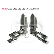 HMD Stainless Steel Exhaust System for Benz G500 G350 G63 G65 G Class W464 Muffler Electronic Valve 