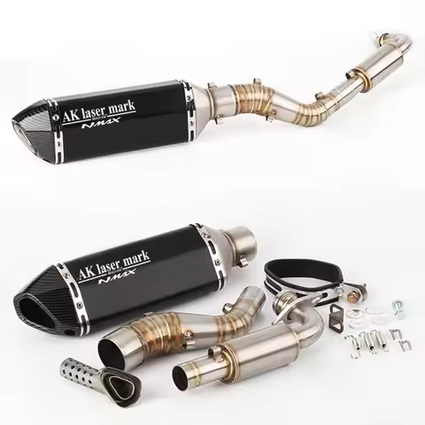 Motorcycle Exhaust Muffler laser AK Full System Slip on Escape Moto For Yamaha NMAX 125 NMAX 155 NMA