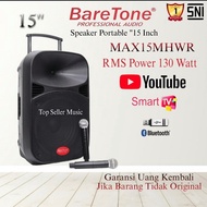 Speaker Portable Baretone 15Mhwr Original Baretone Speaker 15 Mhwr