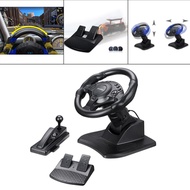 Almencla PC Racing Wheel Pedal Games Gamepad Vibration for PS4 for PS3 for ONE/360