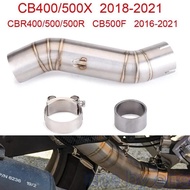 CBR500/500R CB500X CB400 CBR400 Motorcycle Exhaust Middle Link Pipe For Honda CBR500/500R CB500F/500