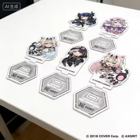 Hololive English Advent Lolive Vtuber Figures Inugami Korone Shirakami Fubuki Acrylic Stand Model Pl