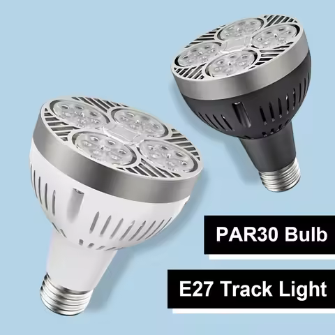Par30 Led Light 220v 24degree Angle Par Lamps Spotlight 3000k 4500k 6000k 35w 45w Track E27 Bulbs En