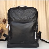 Guaranteed Original Authentic Coach Graham Backpack In Signature Leather F50719 - Black