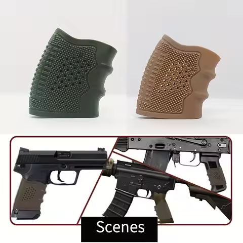 Tactical Universal Quick Pull Rubber Sleeve Grip Non-slip Protective Silicone Gun Grip Fit Pistol Ha