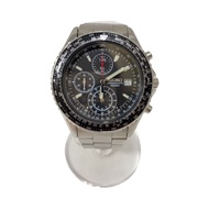 SEIKO Men's Watch Quartz Analog Stainless Steel BLK SLV 7T92-0CF0 Direct from Japan Secondhand