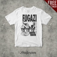 SKYTUNE - FUGAZI Skull Music Merch Regular Size T-shirt