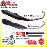 Y15 Y15ZR ESPADA RACING TRU PRESSURE E4 E5 E6 E7 28MM 32MM 35MM EXHAUST PIPE EKZOS EXZOS CUTTING STA
