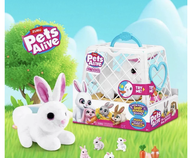 {ORIGINAL} ZURU PETS ALIVE MOTHER BUNNY & BABY SURPRISE RABBIT ELECTRONIC INTERACTIVE PLUSH TOYS (95