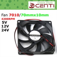 Kipas Fan DC 7010 7cm 70mm 5 12 24 v 5v 12v 24v high rpm blower turbo