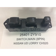 SWITCH,MAIN (8PIN) NISSAN UD LORRY CH520