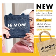 Cute Jute Bag Best Annual Gift Comel Lunch Bag buat nama sendiri Handbag Women Tote Bag Kanak