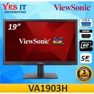 Monitor VIEWSONIC 19  VA1903H LED FLAT HD 1366x768 TN LED MONITOR (5MS, VGA + HDMI , VESA WALL MOUNT