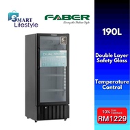 Faber 190L Showcase R600a with Double Layer Tempered Glass FRESCO SC-199BK
