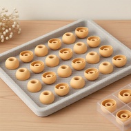 KBEAR 4540 Silicone Earbud Tips 3 Sizes, Orange & White, 4.00-5.50mm Nozzle Fit for KZ ZST/ZS10 PRO/