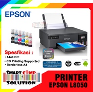 Printer Epson L8050 - Ecotank Wireless WiFi A4 6 Warna Infus CD DVD