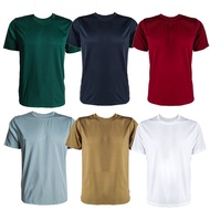 (HARGA BORONG) MEN JERSEY PLAIN T-SHIRT PROJECT PRINT CASUAL SHORT SLEEVES STRETCHABLE (BAJU T-SHIRT