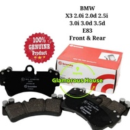 Original Brembo Brake Pad - BMW X3 2.0i 2.0d 2.5i 3.0i 3.0d 3.5d E83