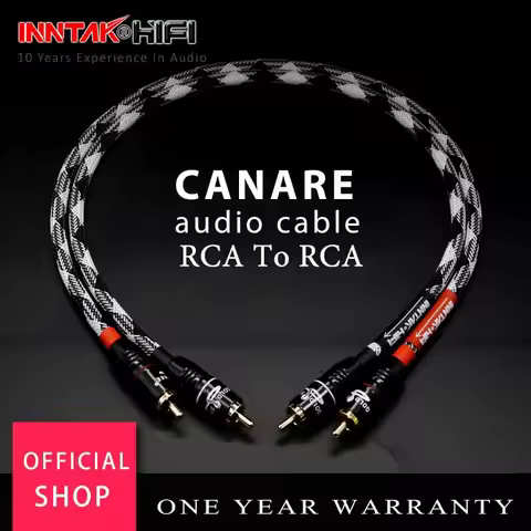 2Pcs/Pair 4N-OFC RCA AUDIO Cable Male RCA to RCA HIFI Audio Cable For Amplifier DAC TV / 0.2M- 5M NO