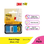 3M Post-It Flags, 1X1.7IN, 50FL/PD, 36/CV 680-2 Blue [MP6802]