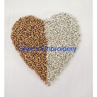 PRISO Sugar Beads (50gm) (3 colour available) GOLD/SILVER/COPPER