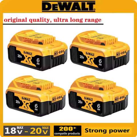 Original Dewalt 20V Battery, dewalt 2AH/5AH/6AH Rechargeable Lithium-Ion Battery, Dewalt DCB206 Powe