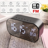 New arrival LED Alarm Clock with FM Radio wireless Bluetooth Music Player