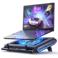 llano V10 Gaming Laptop Cooling Pad, RGB Laptop Cooler Stand with Powerful 4.72 Inch External Turbo 