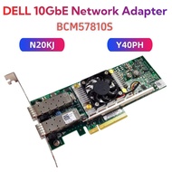 DELL Y40PH N20KJ BCM57810S Dual Port 10GbE SFP Converged Network Adapter 0Y40PH 0N20KJ