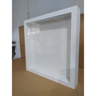 4cm Hollow Wooden Block Frame 30x30 CM Hollow 5 CM White < custom >