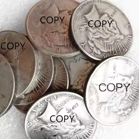 Full Sets Peace Dollar Date - 1921 -1964 P S D 25PCS Silver Plated Copy Coin