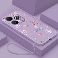 infinix Smart 8 Pro smart8 X6525 X6525D X6525B Beauty Flowers Mobile Case Candy Floral Casing Soft C