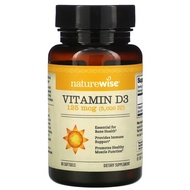 พร้อมส่ง NatureWise Vitamin D3 125 mcg 5,000 IU 90 & 360 Softgels 5000IU วิตามินดี อันดับ 1 จากอเมริ